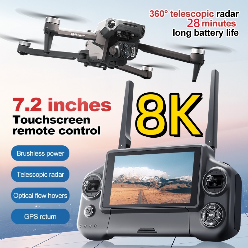 Drone Gimbal 3 Axis - Dron RC con Control Remoto FPV,