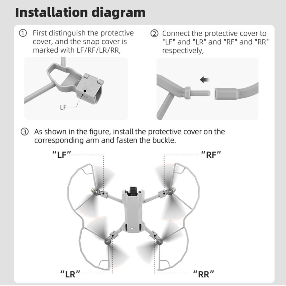 Dji Drone Mini 3 - Protector de hélices ligero para DJI