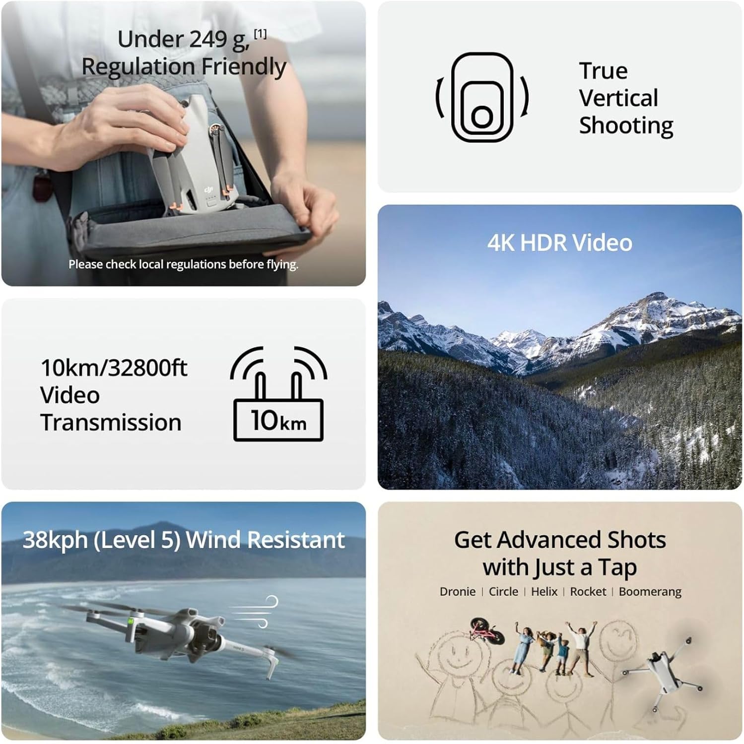 DJI Mini 3, Dron con Cámara Mi - Drone Gimbal 3 Axis reseña y precio